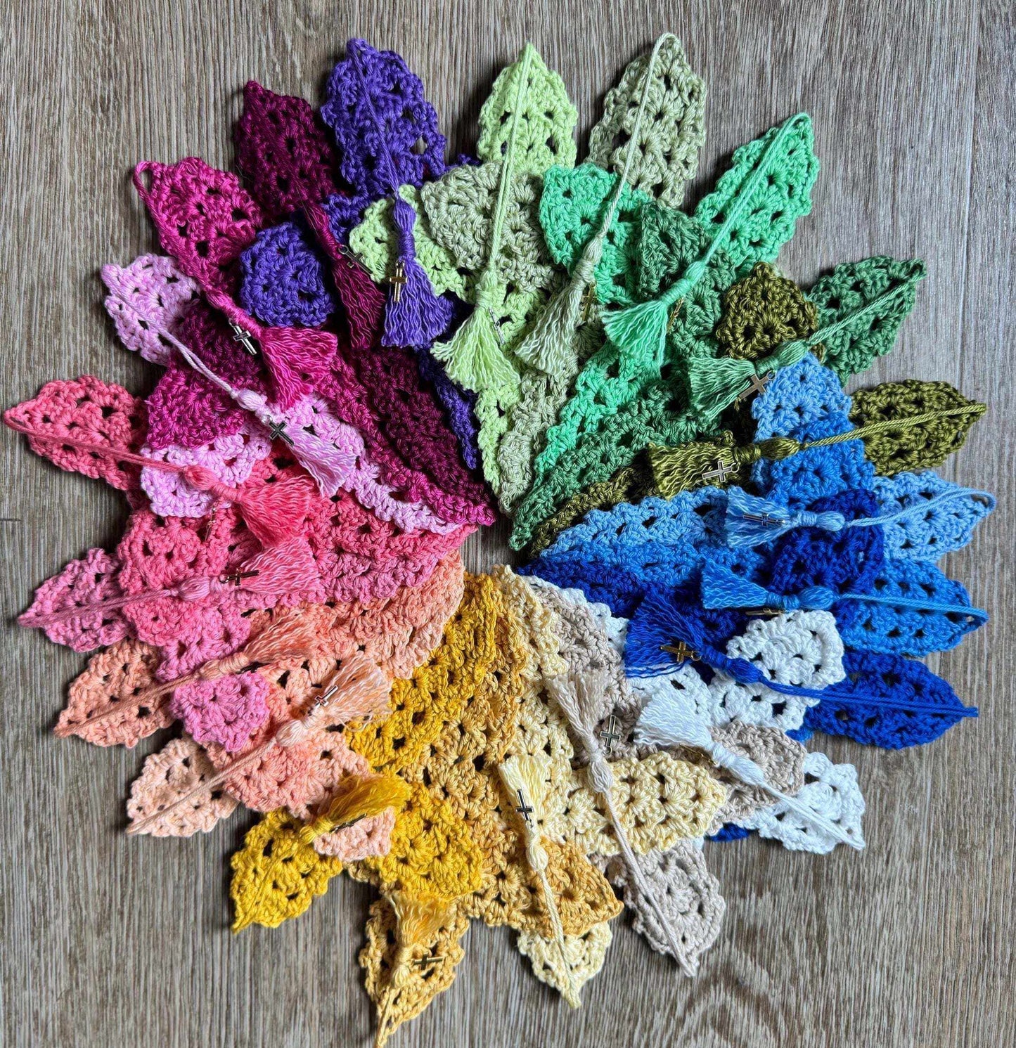 Handmade Crochet Cross Bookmark | Organic Cotton Christian Gift | Religious Bible Bookmark