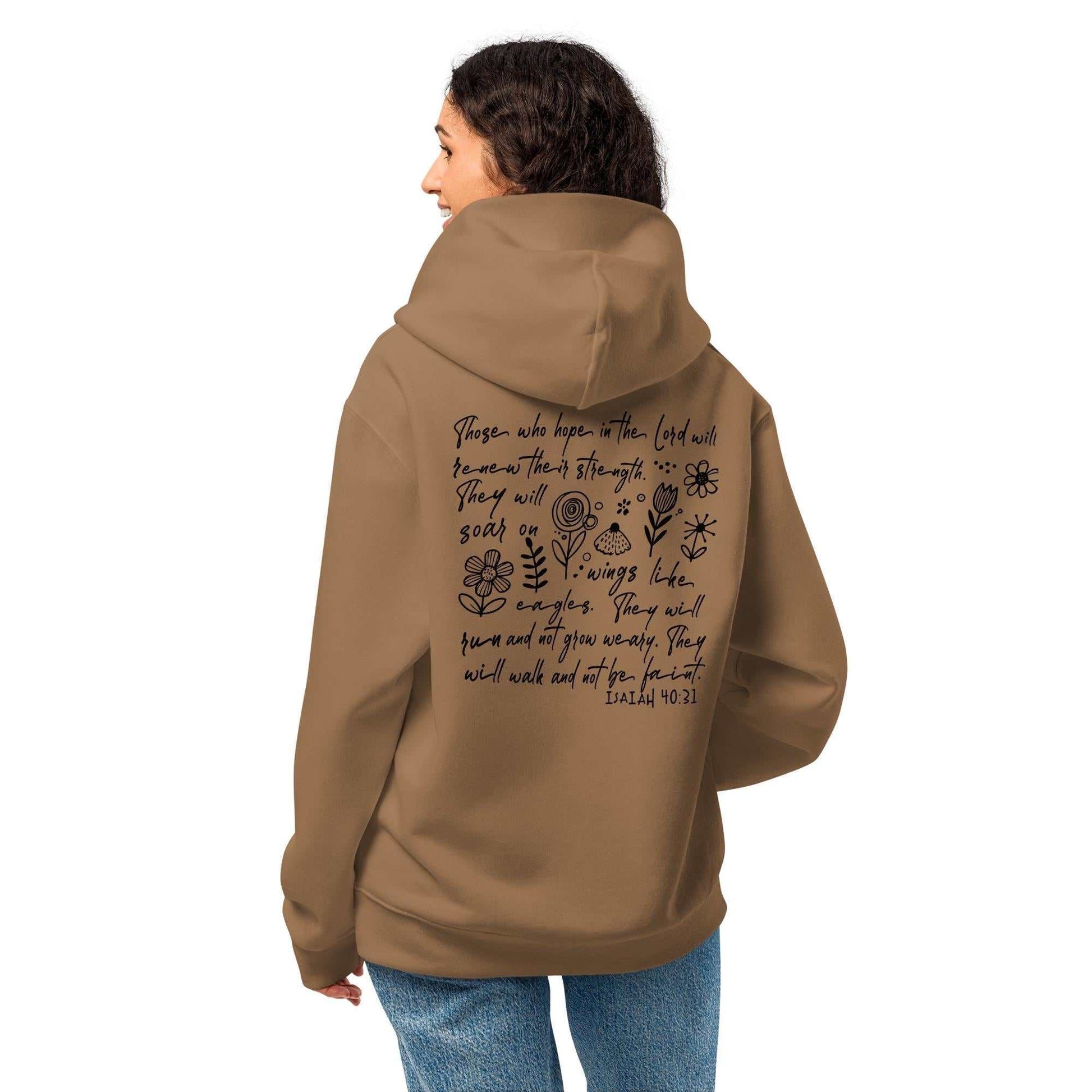 Oversized heavyweight hoodie Isaiah 4031 Faith Hoodie