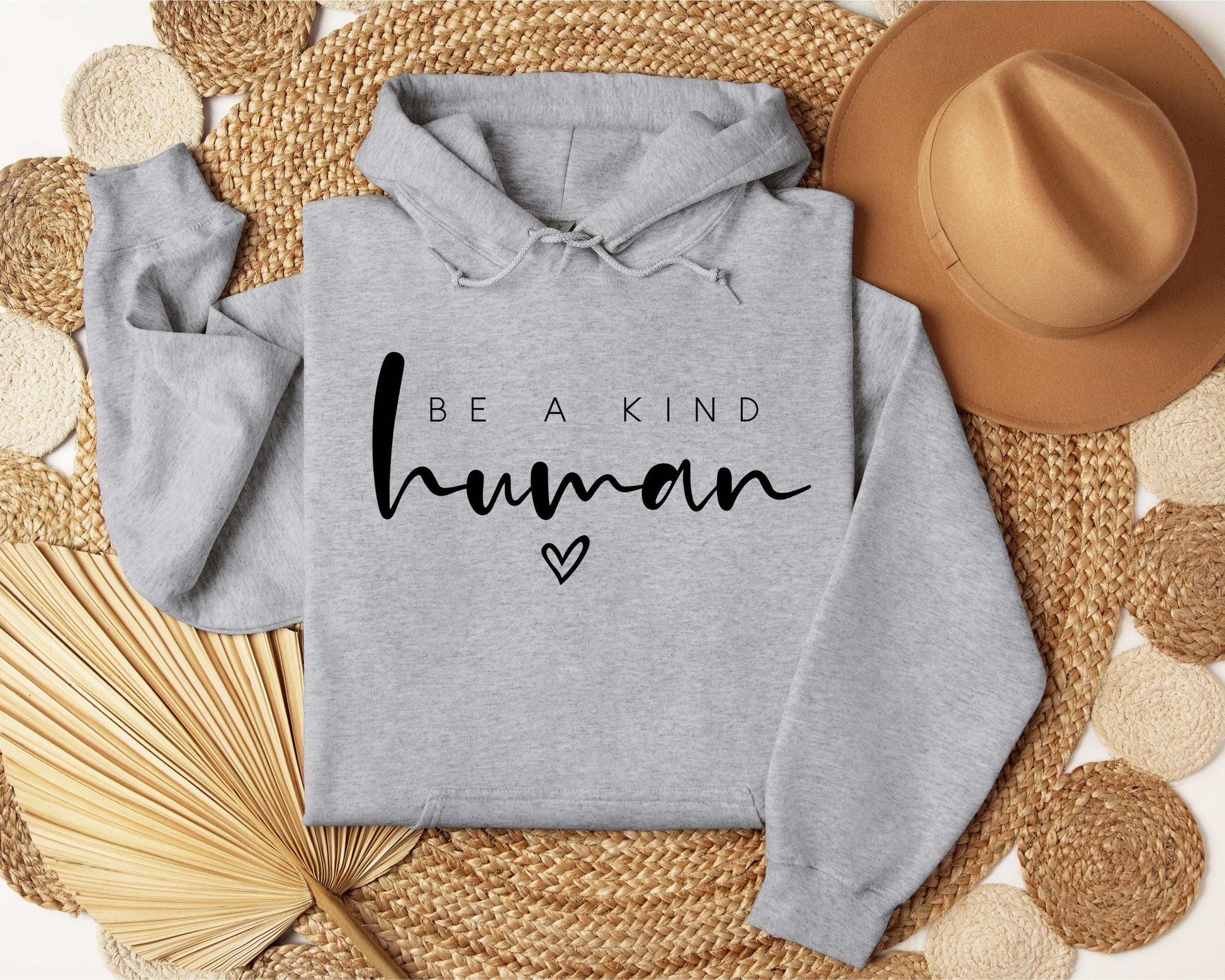 Be Kind Hoodie | Unisex Motivational Graphic Pullover Sweatshirt | Cotton Blend Kindness Apparel
