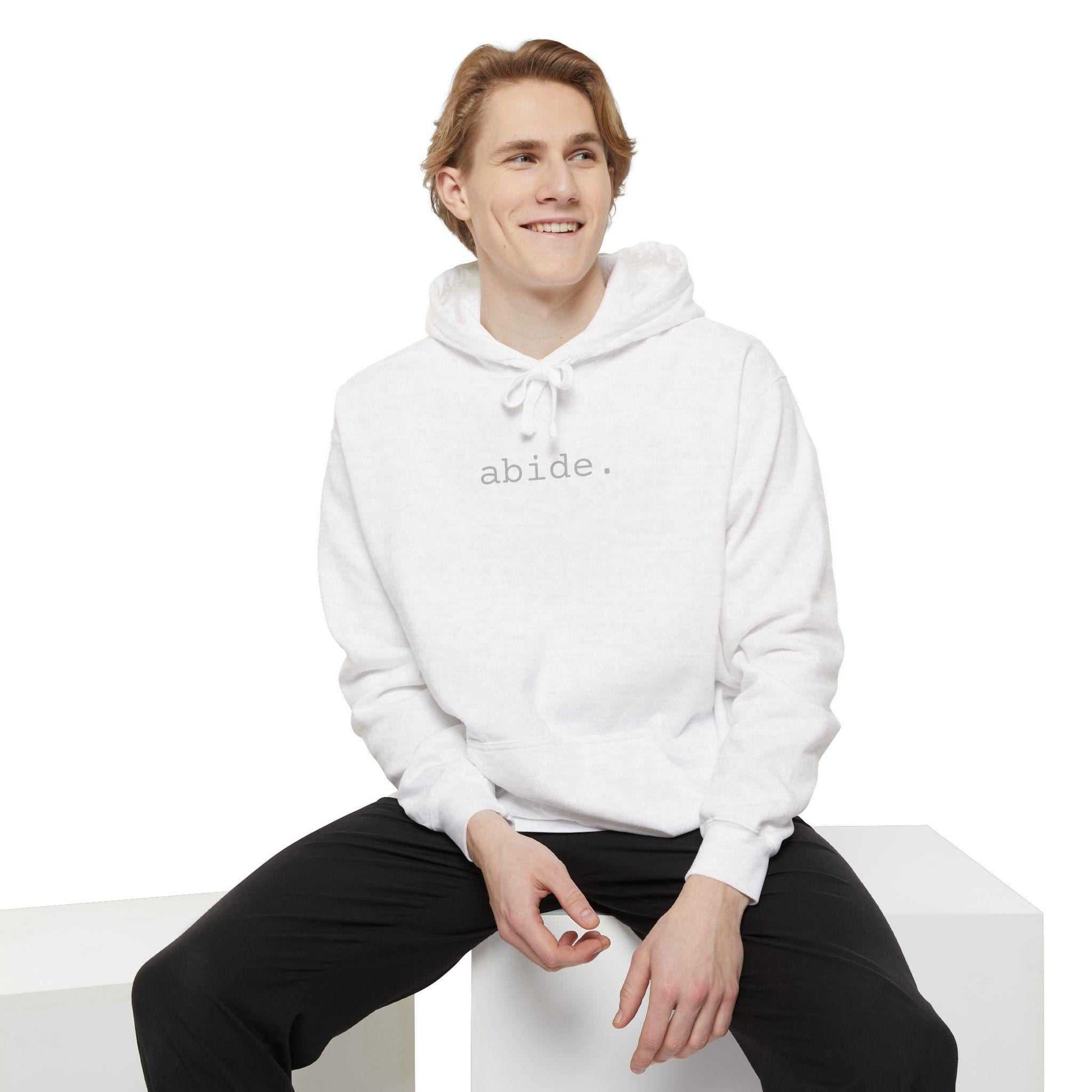 Christian Abide Hoodie – Unisex Faith-Based Apparel