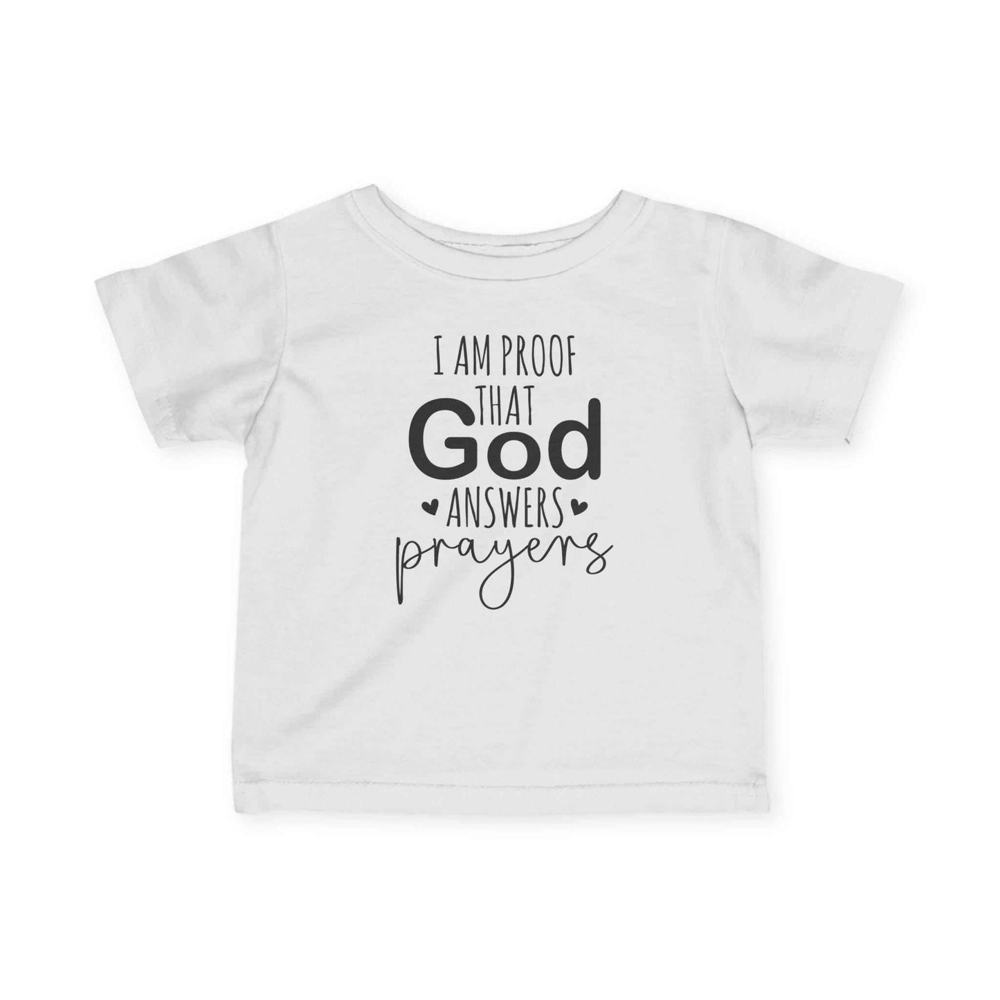 Answered Prayer Baby Tee, Christian Infant Shirt