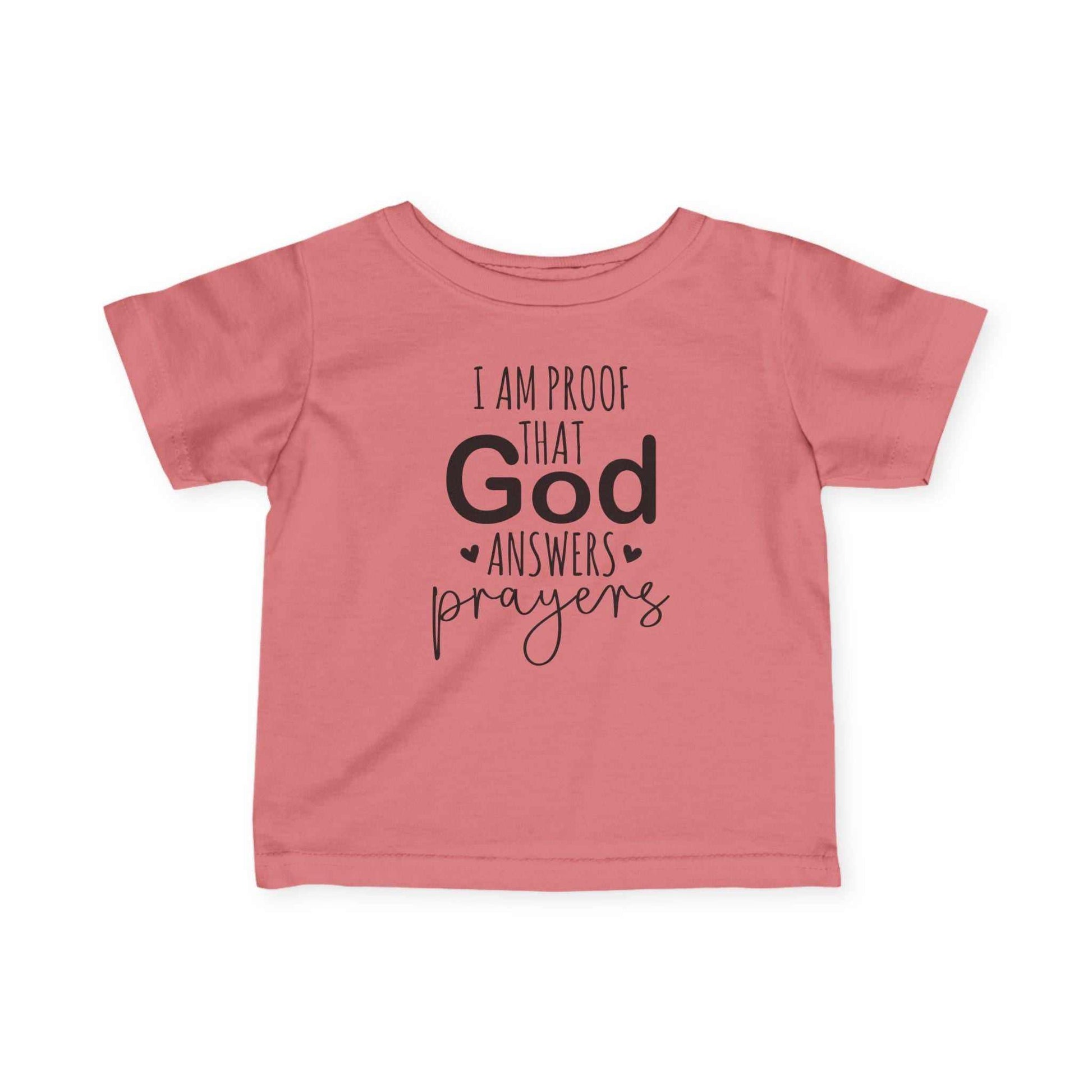 Answered Prayer Baby Tee, Christian Infant Shirt