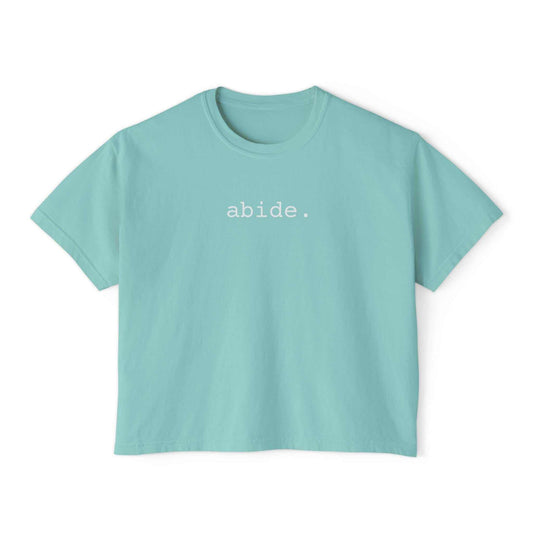 Abide Women Tee Vintage Dye Boxy | Vintage-Dye Boxy Christian T-Shirt