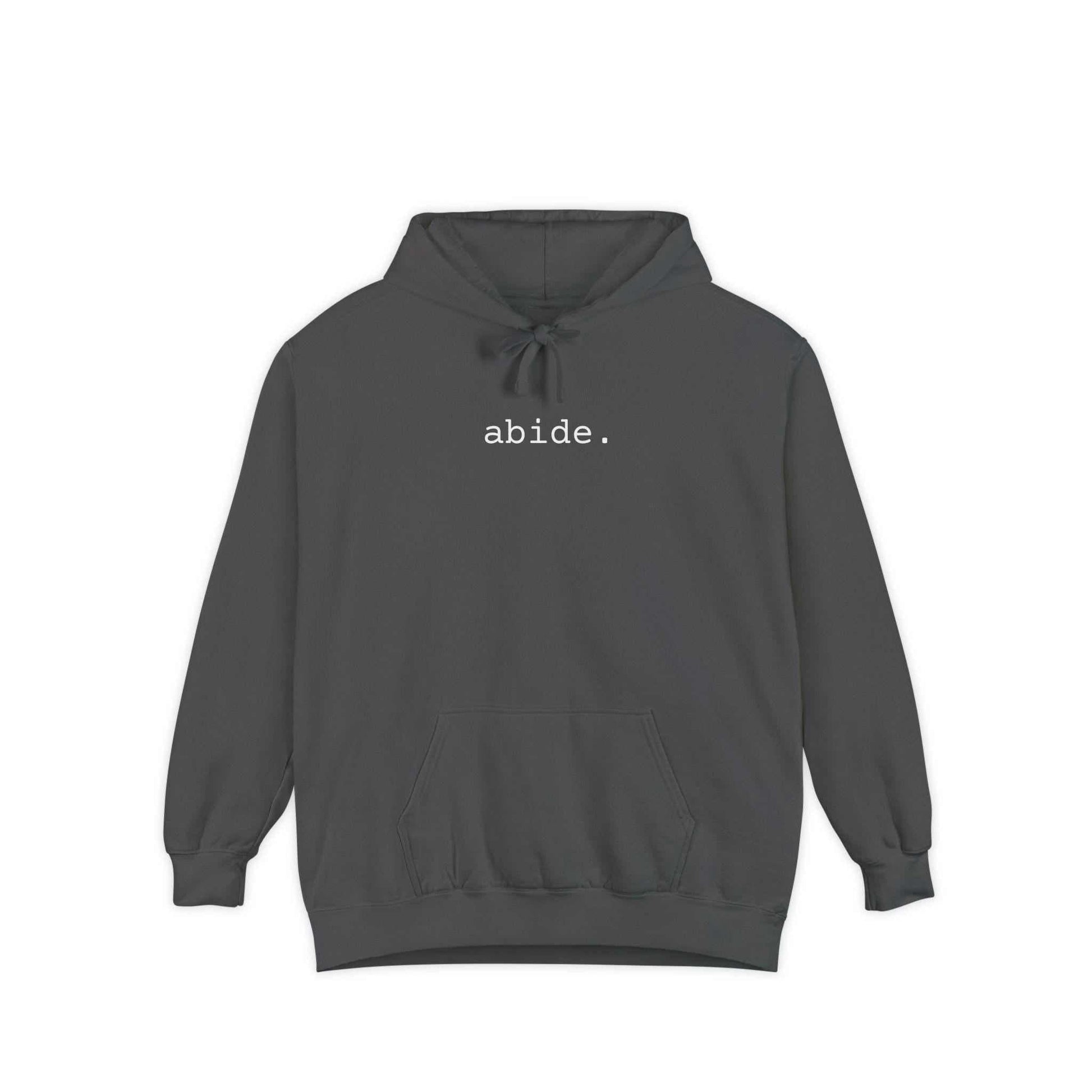 Christian Abide Hoodie – Unisex Faith-Based Apparel