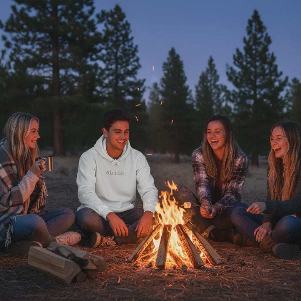 Christian Abide Hoodie – Unisex Faith-Based Apparel