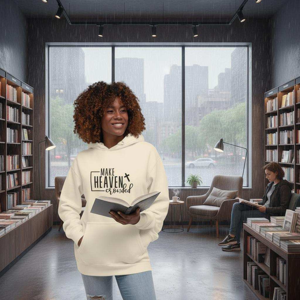 Make Heaven Crowded Hoodie – Christian Unisex Fleece Pullover
