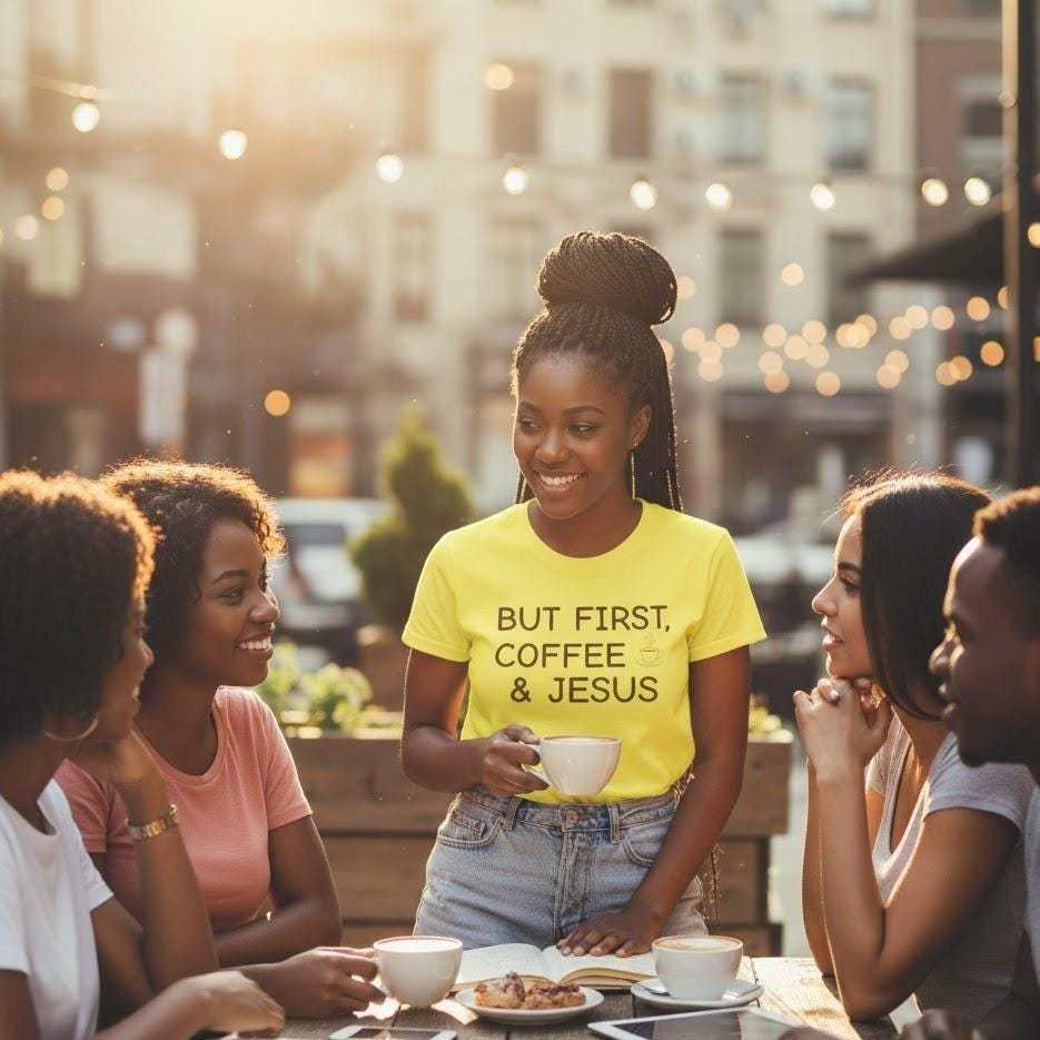 Coffee and Jesus T-Shirt • Christian Faith Graphic Tee