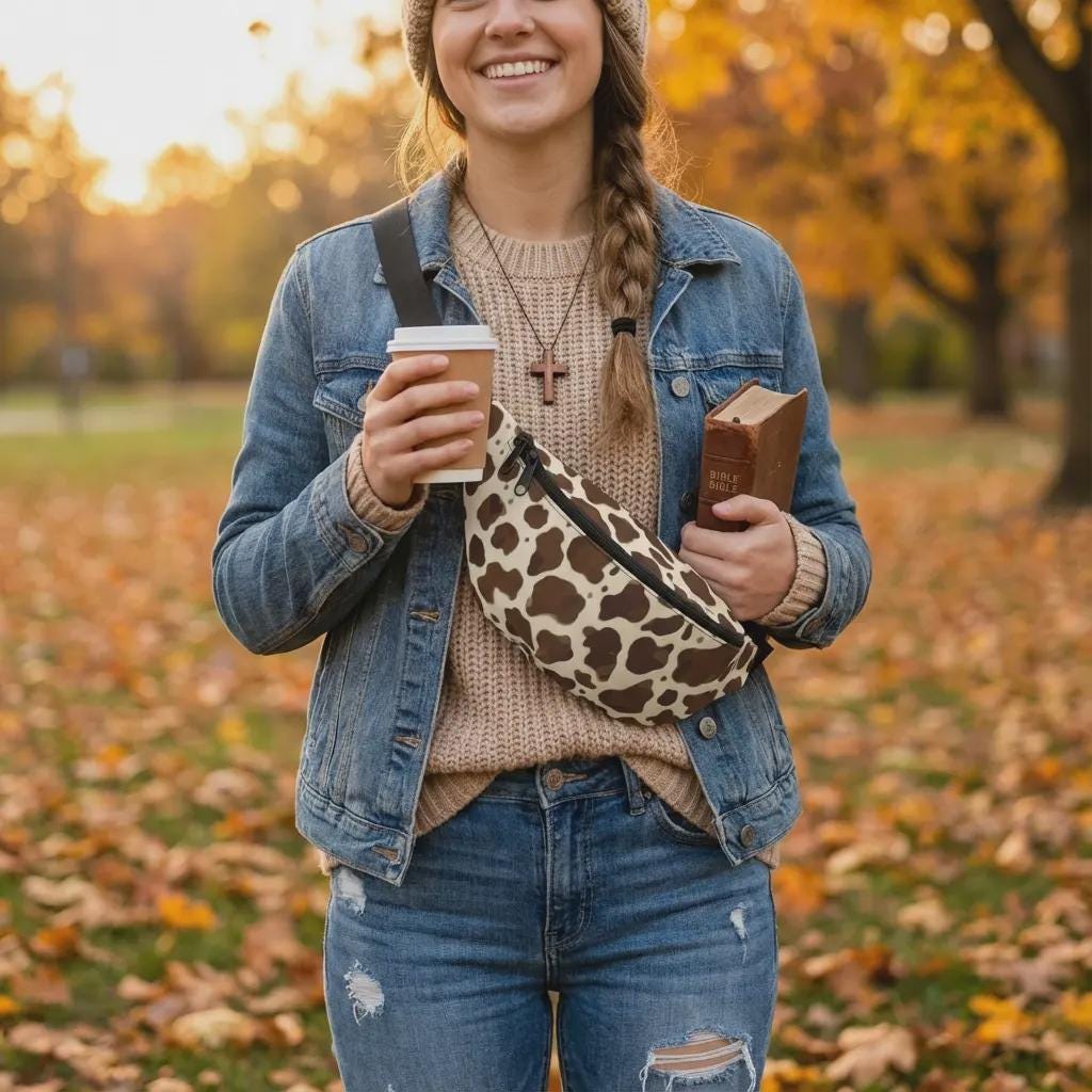 Cow Print Fanny Pack | Western Belt Bag