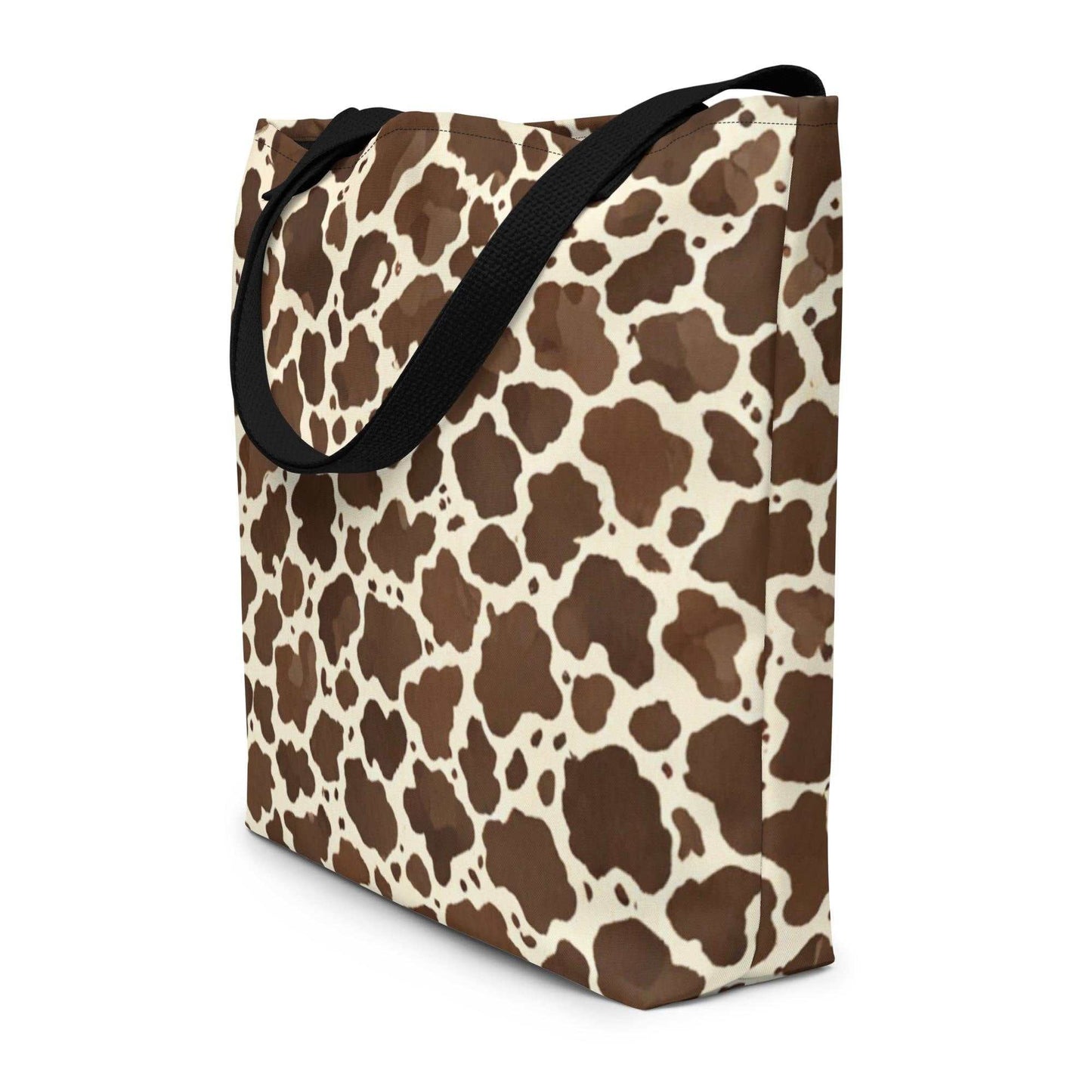 Brown Cow Print Tote