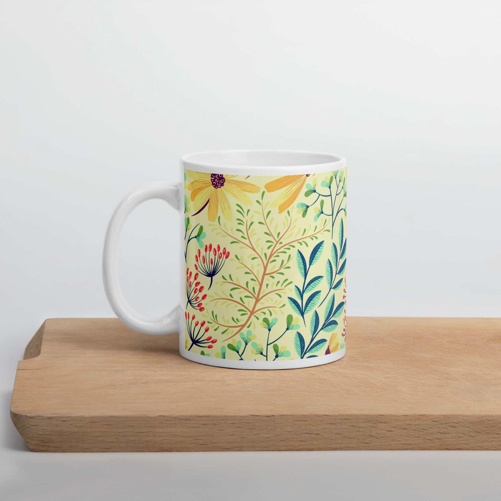 Floral Coffee Mug – “Let your Faith Bloom” – Inspirational Christian Gift – Ceramic Teacup – Faith & Encouragement Mug – Floral Home Decor