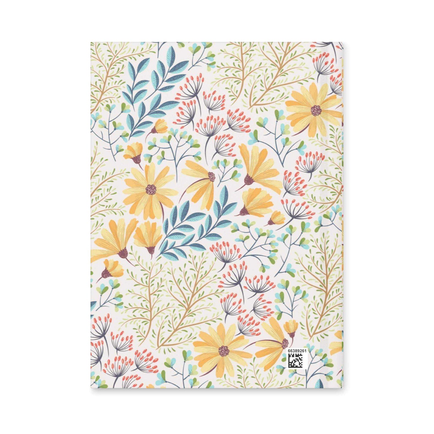 Floral Hardcover Lined Journal