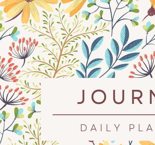 Floral Hardcover Lined Journal