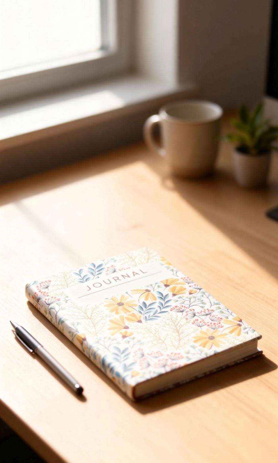 Floral Hardcover Lined Journal
