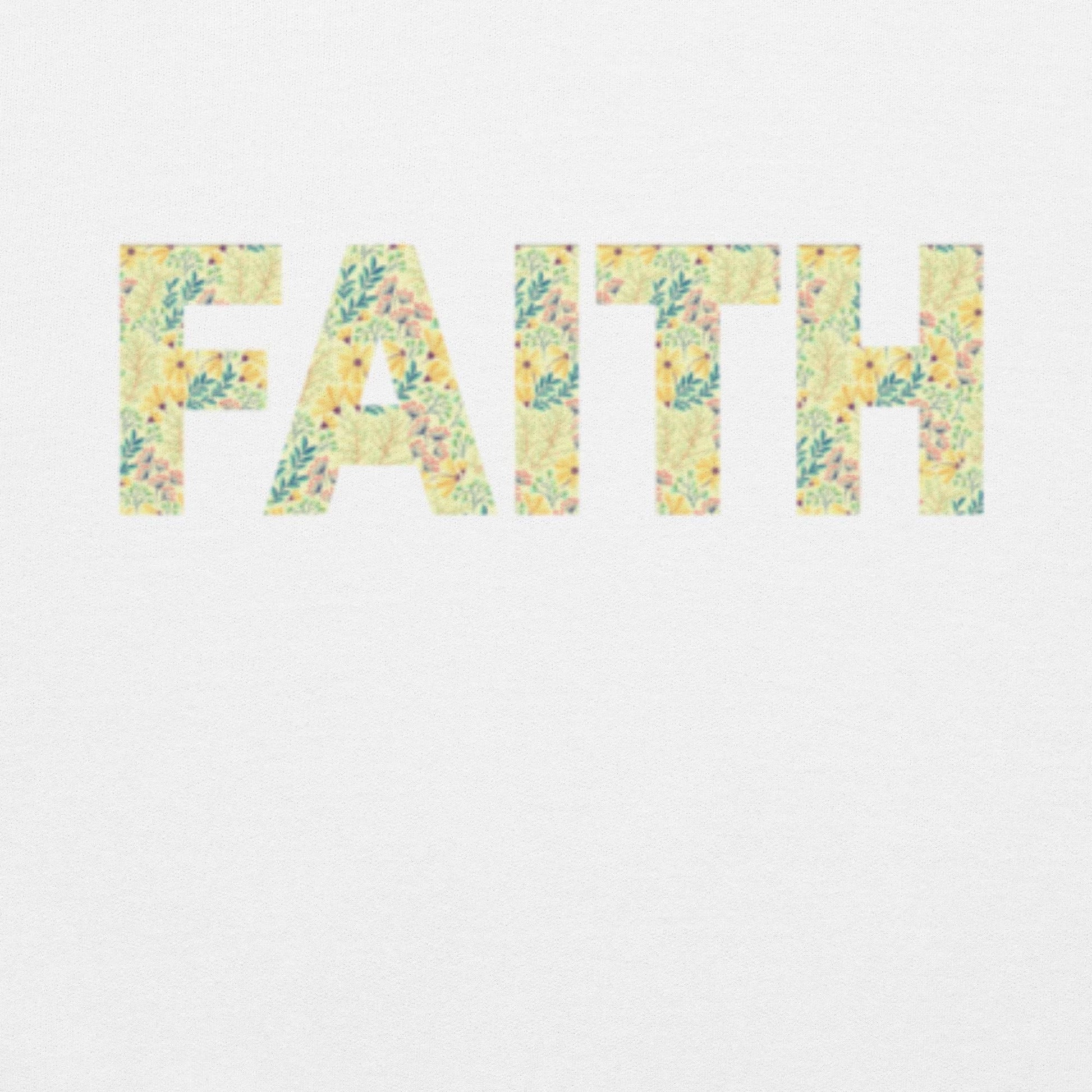 Floral Faith Hoodie for Women | Christian Sweatshirt | Bible Verse Hoodie | Inspirational Christian Gift | Cozy Faith Apparel