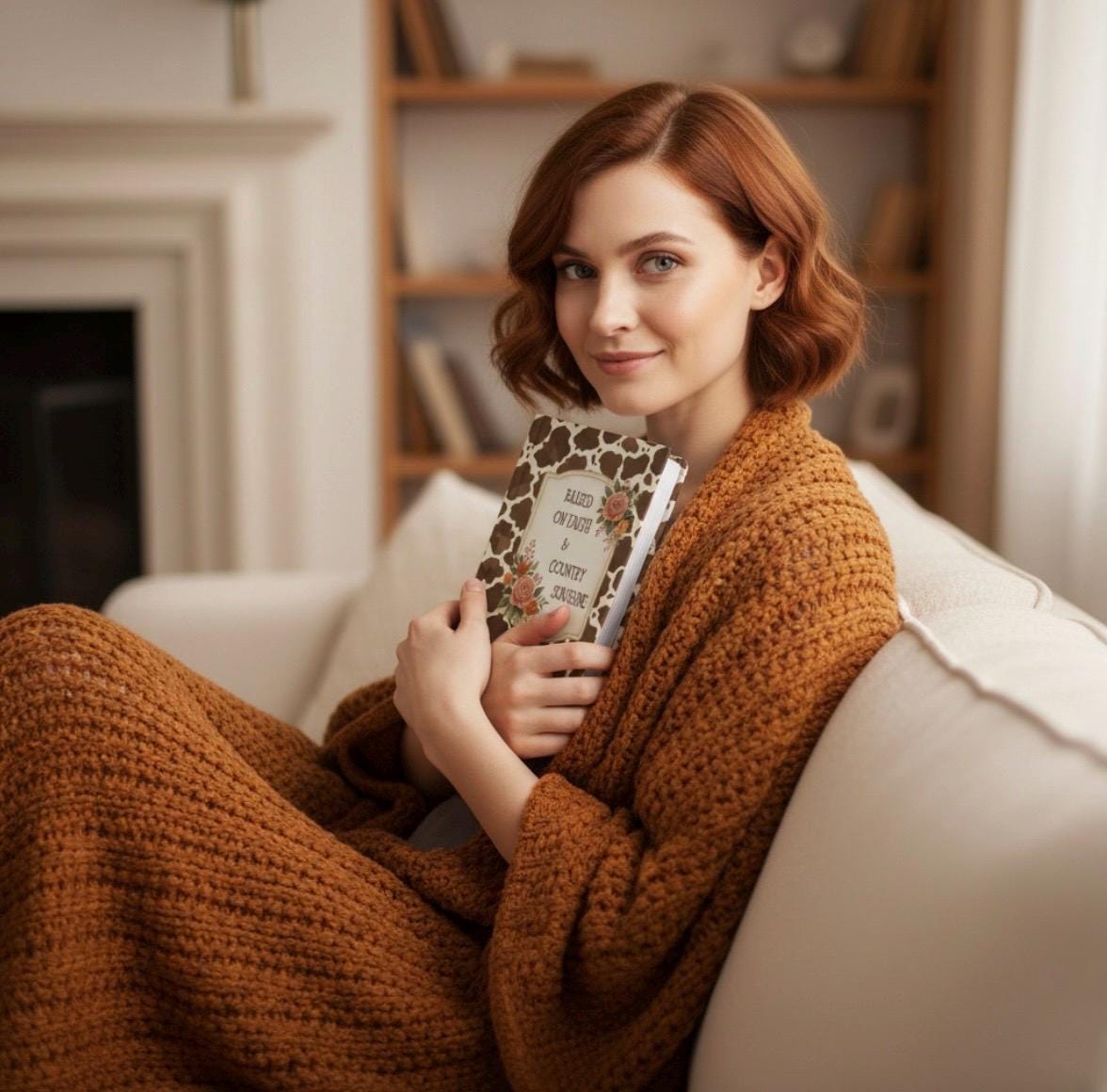 Cow Print Christian Journal | Raised on Faith & Country Sunshine | Western Prayer Book | Hardcover Floral Notebook | Farm Girl Gift