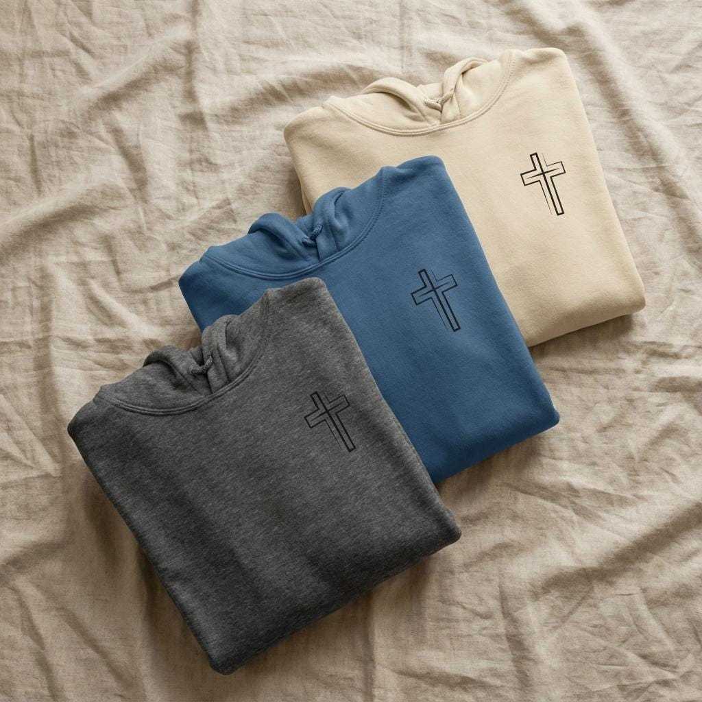 Unisex Christian Hoodie, God's Got My Back Sweater, Faith Message Apparel, Religious Gift