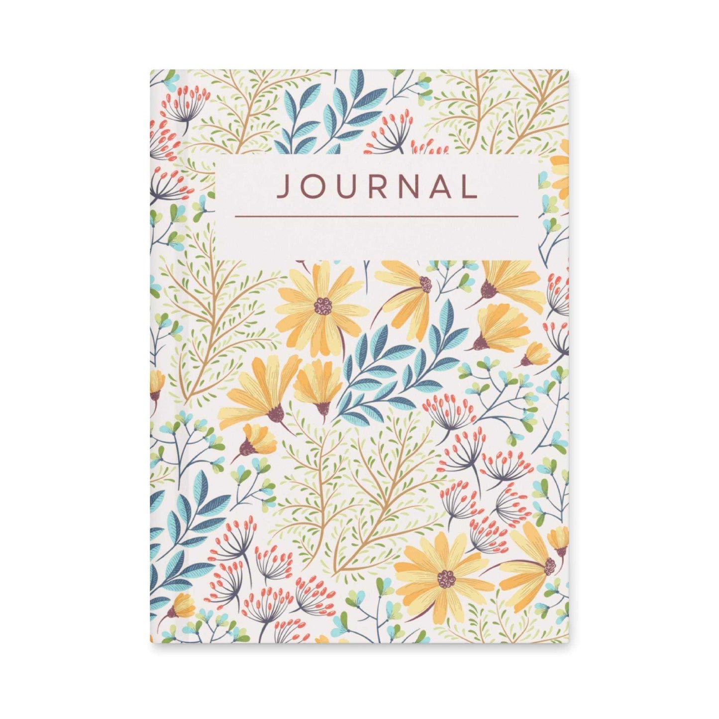 Floral Hardcover Lined Journal