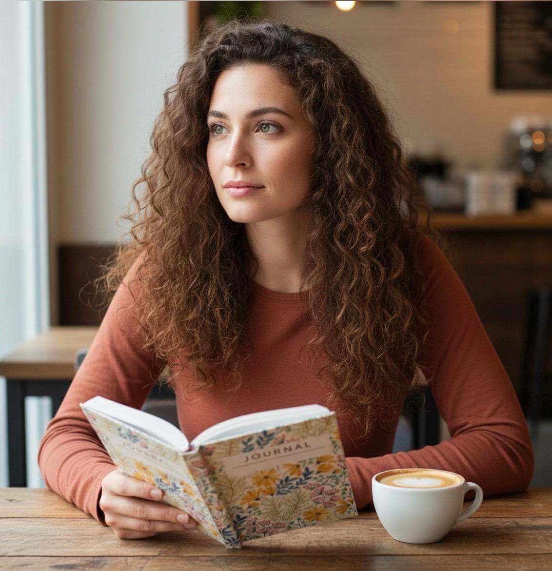 Floral Hardcover Lined Journal