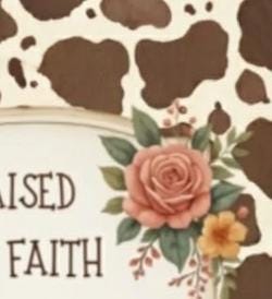 Close up detail of the matte cover finish, highlighting the crisp print quality of brown cow print and florals.