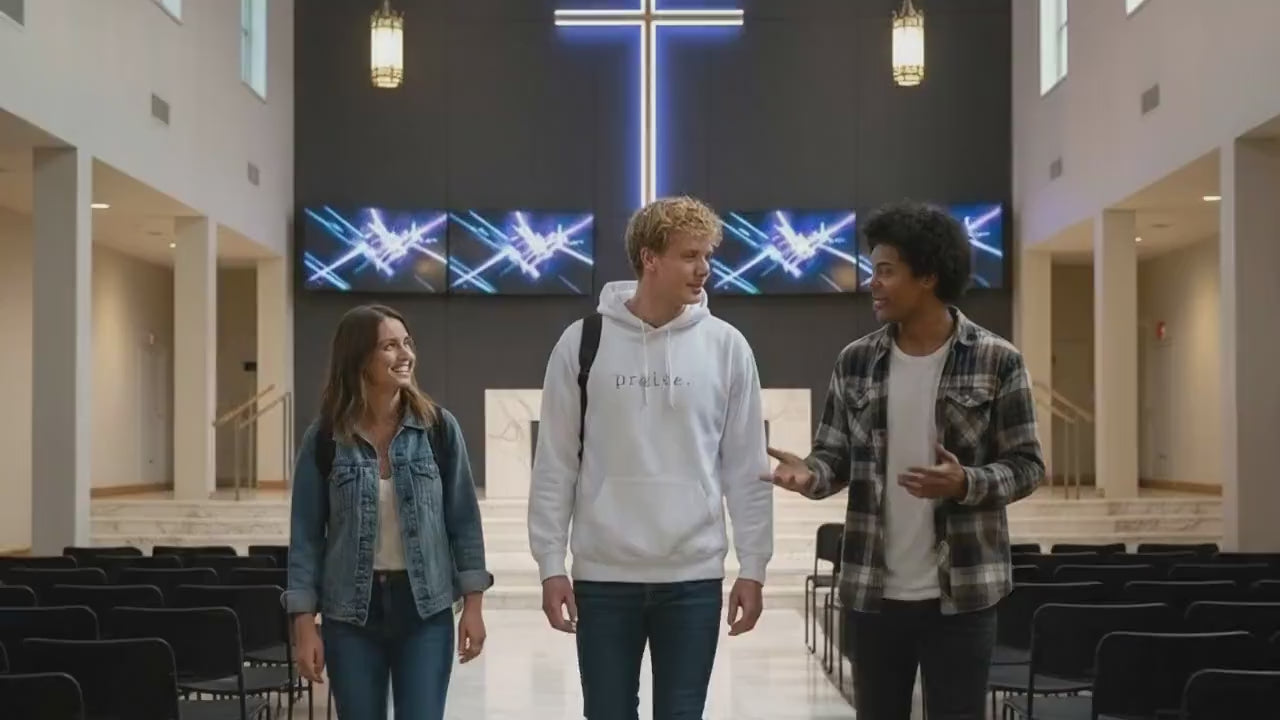 Praise Christian Hoodie – Unisex Faith Pullover Sweatshirt | Gospel Apparel & Religious Streetwear