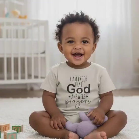 Answered Prayer Baby Tee, Christian Infant Shirt